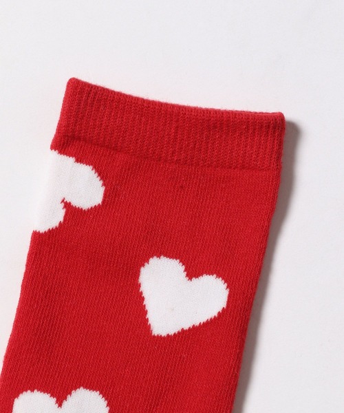 LOWRYS FARM（ローリーズファーム）の「ハートガラソックス　130429（ソックス/靴下・キッズ・レッド/ブラック/オフホワイト・MEDIUM/X-LARGE/LARGE）」の9枚目の写真