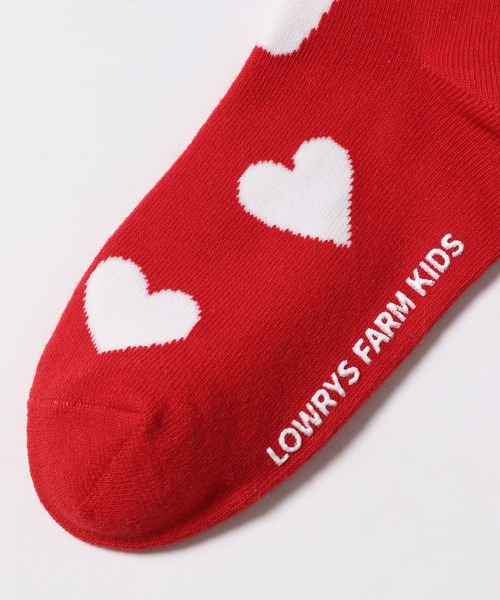 LOWRYS FARM（ローリーズファーム）の「ハートガラソックス　130429（ソックス/靴下・キッズ・レッド/ブラック/オフホワイト・MEDIUM/X-LARGE/LARGE）」の7枚目の写真