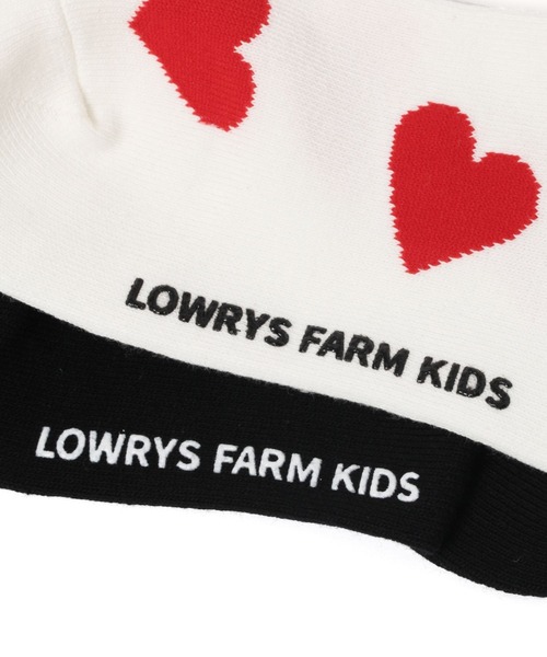 LOWRYS FARM（ローリーズファーム）の「ハートガラソックス　130429（ソックス/靴下・キッズ・レッド/ブラック/オフホワイト・MEDIUM/X-LARGE/LARGE）」の5枚目の写真