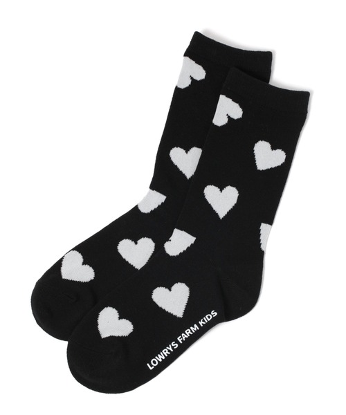 LOWRYS FARM（ローリーズファーム）の「ハートガラソックス　130429（ソックス/靴下・キッズ・レッド/ブラック/オフホワイト・MEDIUM/X-LARGE/LARGE）」の14枚目の写真