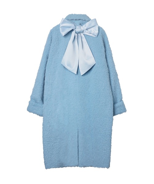 PAMEO POSE（パメオポーズ）の「Shaggy With Ribbon Coat（その他アウター・レディース・アイボリー/スカイブルー・FREE）」の14枚目の写真