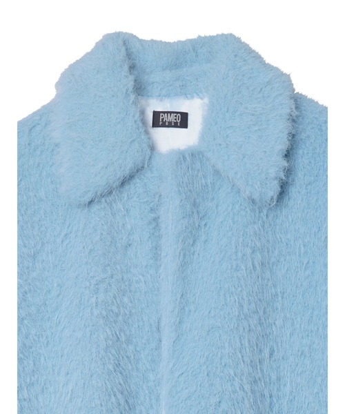 PAMEO POSE（パメオポーズ）の「Shaggy With Ribbon Coat（その他アウター・レディース・アイボリー/スカイブルー・FREE）」の16枚目の写真