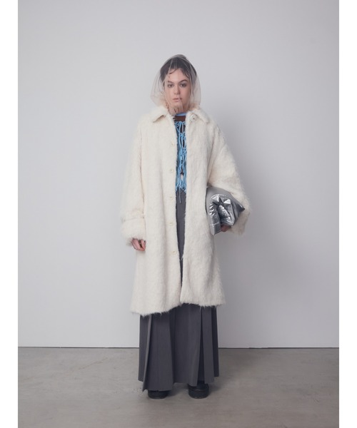 PAMEO POSE（パメオポーズ）の「Shaggy With Ribbon Coat（その他アウター・レディース・アイボリー/スカイブルー・FREE）」の21枚目の写真