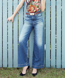 HYSTERIC GLAMOUR | USED加工デニム ハイライズバギーPT(デニムパンツ)