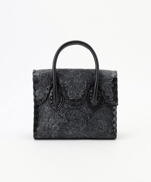 GRACE CONTINENTAL(グレースコンチネンタル)の「LittleFlowerHB(ハンドバッグ・レディース・ブラック/ホワイト系その他/ネイビー・FREE)」の2枚目の写真