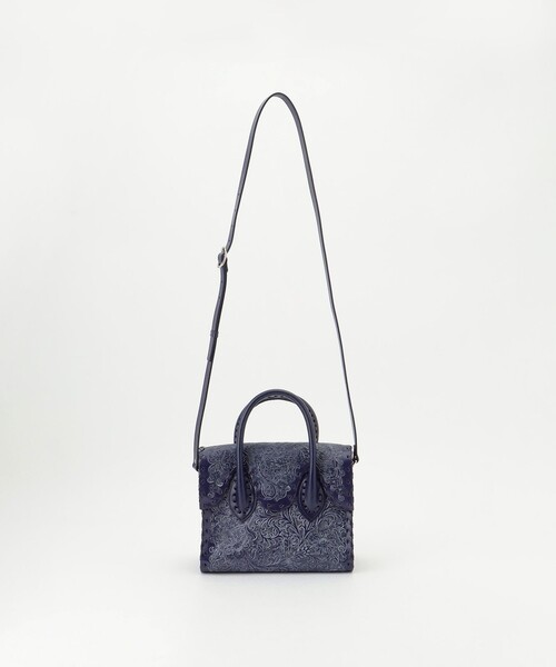 GRACE CONTINENTAL(グレースコンチネンタル)の「LittleFlowerHB(ハンドバッグ・レディース・ブラック/ホワイト系その他/ネイビー・FREE)」の4枚目の写真