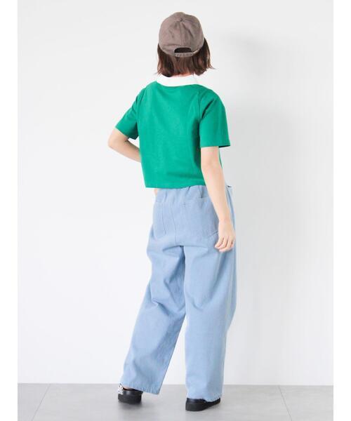 ehka sopo（エヘカソポ）の「ウォッシュ加工ワイドパンツ（その他パンツ・レディース・ブルー/チャコールグレー/サックスブルー/ブラック・F）」の19枚目の写真