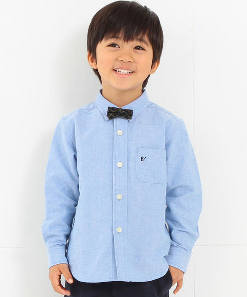 B:MING by BEAMS(ビーミングバイビームス)の「【【VERY3月号掲載】ビーミング by ビームス / ボウタイ付きシャツ 16FO】(シャツ/ブラウス・キッズ・ホワイト/サックスブルー・90/110/100/120/130/140)」の4枚目の写真