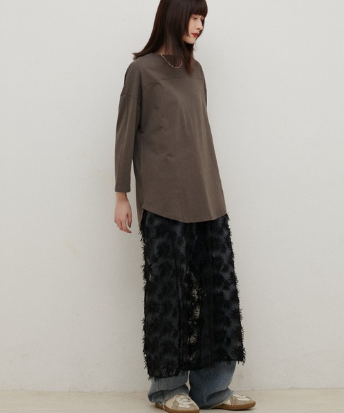 LARUTA(ラルータ)の「【LARUTA】レースフリンジスリットワンピース(ワンピース・レディース・ブラック/オフホワイト・FREE)」の17枚目の写真