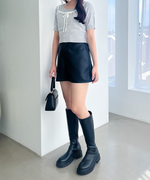 もさま確認ページ♡ Heather（ヘザー）の「ステッチミニスカート 139051（スカート