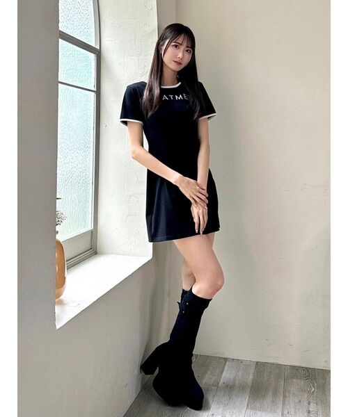 EATME(イートミー)の「ロゴTシャツワンピース(ワンピース・レディース・レッド/ブラウン/ブラック/アイボリー・FREE)」の9枚目の写真