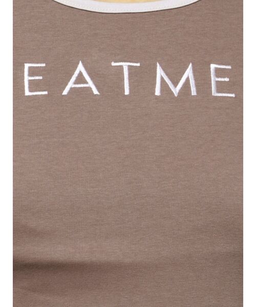 EATME(イートミー)の「ロゴTシャツワンピース(ワンピース・レディース・レッド/ブラウン/ブラック/アイボリー・FREE)」の22枚目の写真