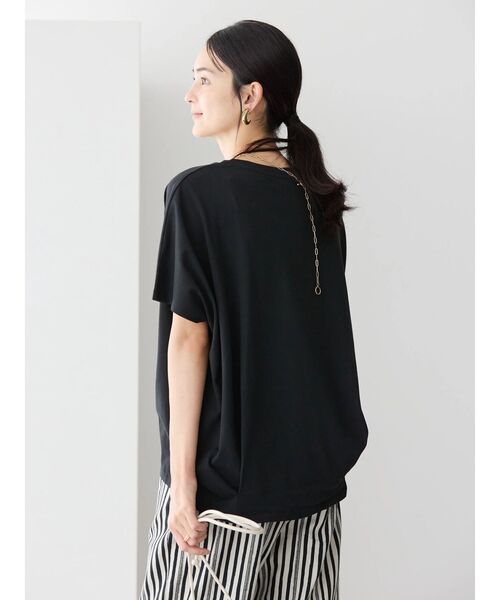 AMERICAN HOLIC(アメリカンホリック)の「接触冷感裾タックカットプルオーバー(Tシャツ/カットソー・レディース・モカ/グリーン/オフホワイト/ブルー/ブラック・M/L)」の17枚目の写真