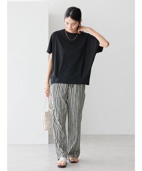 AMERICAN HOLIC(アメリカンホリック)の「接触冷感裾タックカットプルオーバー(Tシャツ/カットソー・レディース・モカ/グリーン/オフホワイト/ブルー/ブラック・M/L)」の18枚目の写真