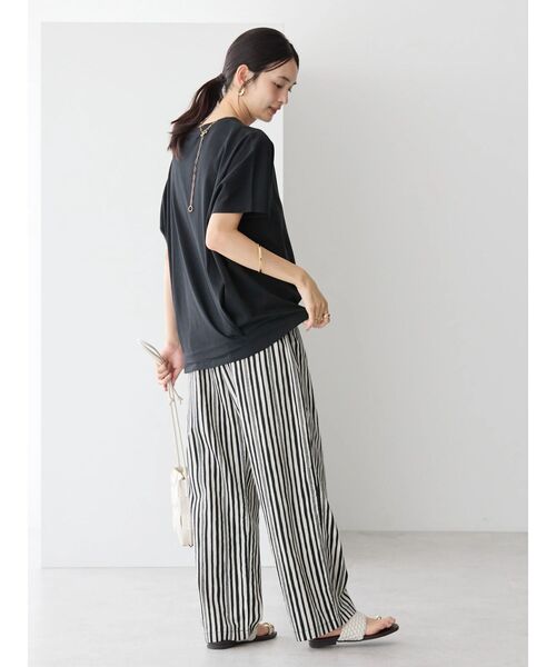 AMERICAN HOLIC(アメリカンホリック)の「接触冷感裾タックカットプルオーバー(Tシャツ/カットソー・レディース・モカ/グリーン/オフホワイト/ブルー/ブラック・M/L)」の20枚目の写真