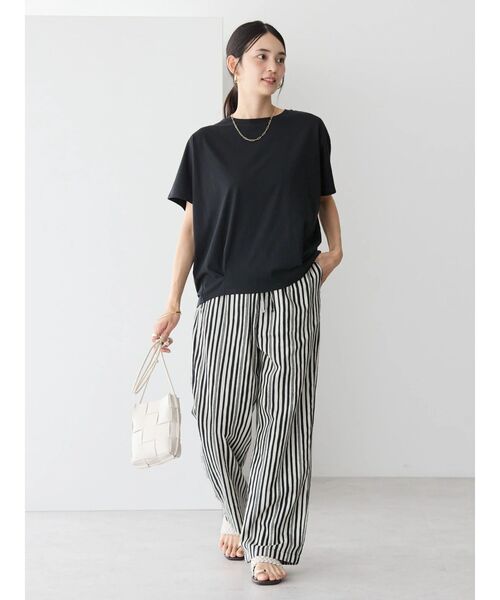 AMERICAN HOLIC(アメリカンホリック)の「接触冷感裾タックカットプルオーバー(Tシャツ/カットソー・レディース・モカ/グリーン/オフホワイト/ブルー/ブラック・M/L)」の21枚目の写真