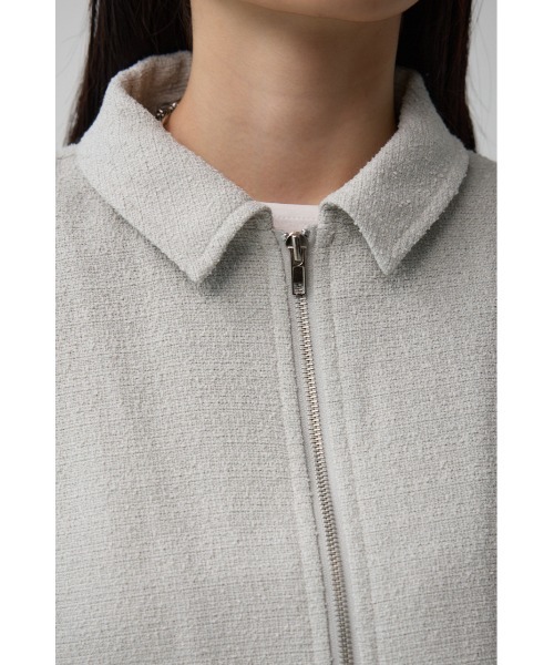 AZUL by moussy（アズールバイマウジー）の「ラメツイードショートジャケット（テーラードジャケット・レディース・ブラック/ライトベージュ/ブルー・FREE）」の21枚目の写真