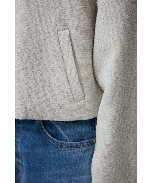AZUL by moussy（アズールバイマウジー）の「ラメツイードショートジャケット（テーラードジャケット・レディース・ブラック/ライトベージュ/ブルー・FREE）」の19枚目の写真