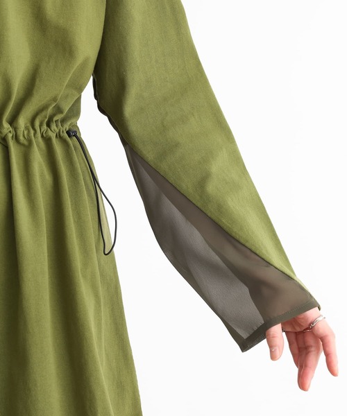 n'OrLABEL（ノアールレーベル）の「『ウエストドロストデザインカットソー』（Tシャツ/カットソー・レディース・グレイッシュベージュ/カーキ/ブラック・FREE）」の16枚目の写真