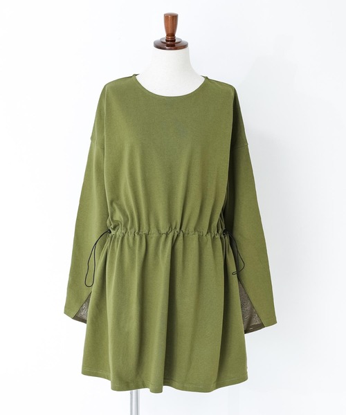 n'OrLABEL（ノアールレーベル）の「『ウエストドロストデザインカットソー』（Tシャツ/カットソー・レディース・グレイッシュベージュ/カーキ/ブラック・FREE）」の19枚目の写真