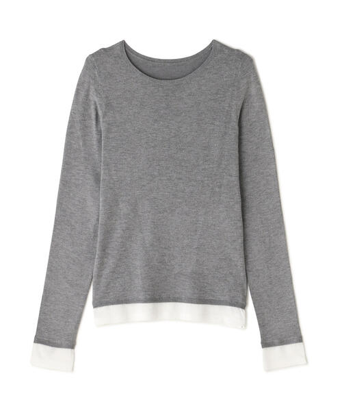 NATURAL BEAUTY BASIC(ナチュラルビューティーベーシック)の「◇レイヤードライクニット(ニット/セーター・レディース・ピンク系その他/グレー系その他/ホワイト系その他・FREE)」の7枚目の写真