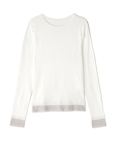 NATURAL BEAUTY BASIC(ナチュラルビューティーベーシック)の「◇レイヤードライクニット(ニット/セーター・レディース・ピンク系その他/グレー系その他/ホワイト系その他・FREE)」の9枚目の写真
