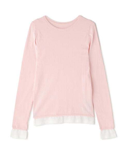 NATURAL BEAUTY BASIC(ナチュラルビューティーベーシック)の「◇レイヤードライクニット(ニット/セーター・レディース・ピンク系その他/グレー系その他/ホワイト系その他・FREE)」の5枚目の写真