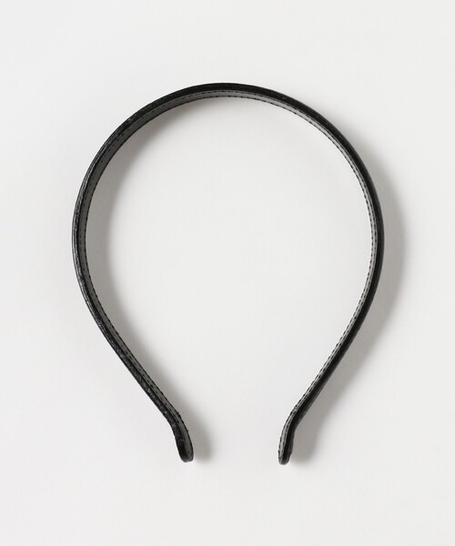 BEAMS BOY（ビームスボーイ）の「レザー カチューシャ（カチューシャ・レディース・ダークブラウン/ブラック・ONE SIZE）」の4枚目の写真