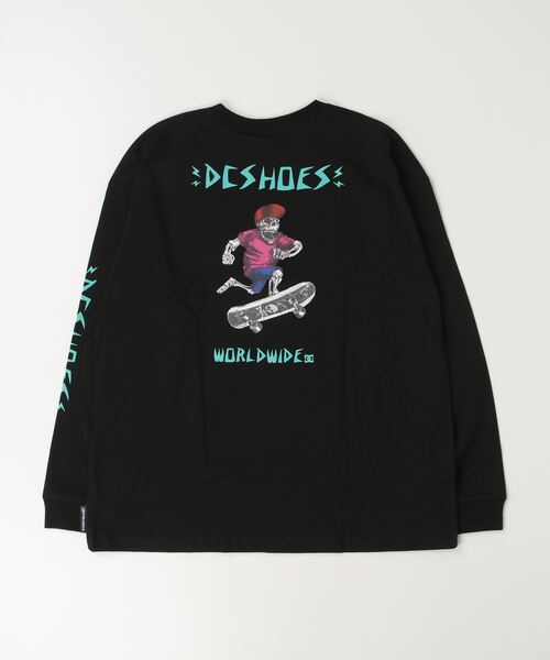 DC/ディーシー 24 KD SKATE SKULL LS24 キッズ スケート スカル ロング