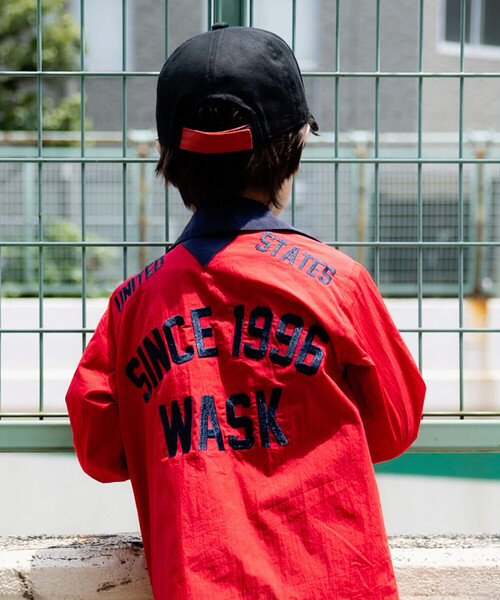 WASK（ワスク）の「ロゴパッチ刺しゅう配色バックテープキャップ(54~56cm)（キャップ・キッズ・ブラック/ブルー・M(52-54cm)/L(54-56cm)）」の9枚目の写真