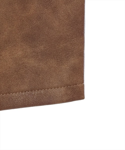 clear（クリア）の「レザープリーツスカート [ヴィンテージライク]≪2024AW新作≫（スカート・レディース・キャメル/ダークブラウン/ライトブラウン・M/S）」の4枚目の写真