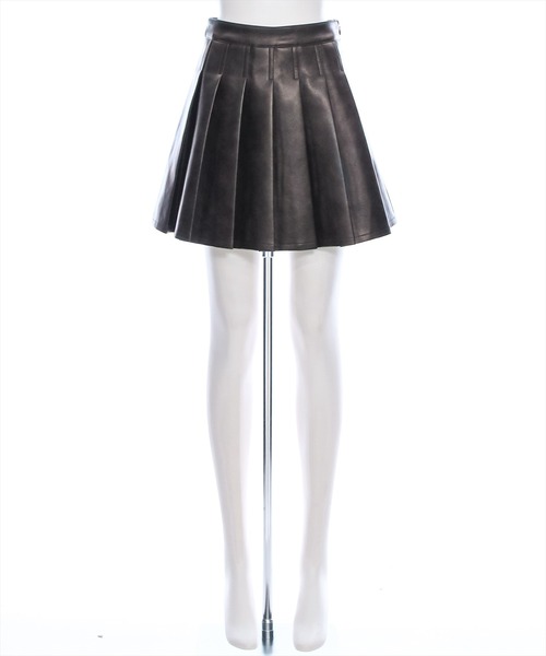 clear（クリア）の「レザープリーツスカート [ヴィンテージライク]≪2024AW新作≫（スカート・レディース・キャメル/ダークブラウン/ライトブラウン・M/S）」の21枚目の写真