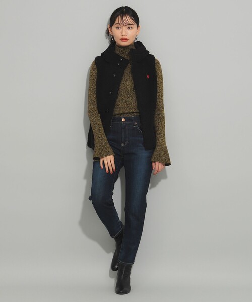 Ray BEAMS(レイビームス)の「メランジ リブ フレアスリーブ ニット(ニット/セーター・レディース・レッド/イエロー・ONE SIZE)」の9枚目の写真