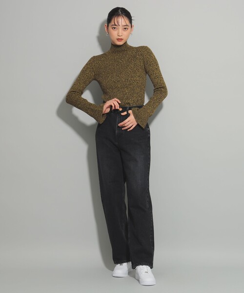 Ray BEAMS(レイビームス)の「メランジ リブ フレアスリーブ ニット(ニット/セーター・レディース・レッド/イエロー・ONE SIZE)」の12枚目の写真