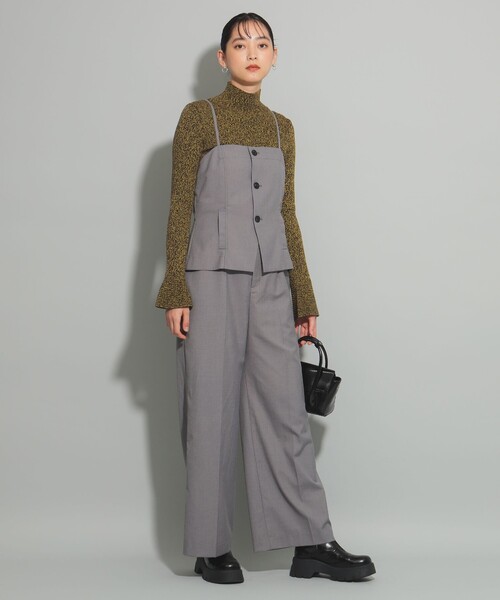 Ray BEAMS(レイビームス)の「メランジ リブ フレアスリーブ ニット(ニット/セーター・レディース・レッド/イエロー・ONE SIZE)」の13枚目の写真