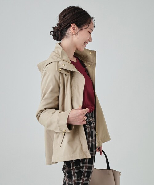 DRESKIP(ドレスキップ)の「◆【撥水/マルチWAY】フェイクファーライナー付き欲張りマンパ(ブルゾン・レディース・ライトベージュ/カーキ/ブラック/ブラウン系その他・04/03/02)」の6枚目の写真