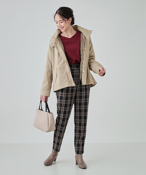 DRESKIP(ドレスキップ)の「◆【撥水/マルチWAY】フェイクファーライナー付き欲張りマンパ(ブルゾン・レディース・ライトベージュ/カーキ/ブラック/ブラウン系その他・04/03/02)」の8枚目の写真