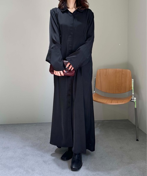 【セール】ロングシャツドレス（シャツワンピース）｜1chaku.（イッチャク）