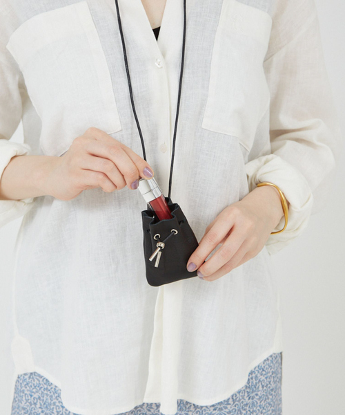 collex（コレックス）の「レザーキンチャククロシェットネックレス（ネックレス・レディース・レッド/アイボリー/ブラック・フリー）」の4枚目の写真