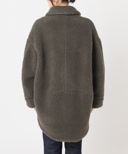 journal standard L'essage（ジャーナルスタンダードレサージュ）の「JESI WOOLボアブルゾン（ブルゾン・レディース・チャコールグレー/ベージュ・FREE）」の18枚目の写真