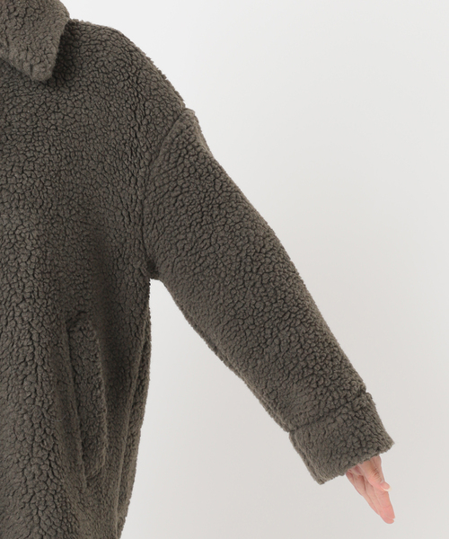 journal standard L'essage（ジャーナルスタンダードレサージュ）の「JESI WOOLボアブルゾン（ブルゾン・レディース・チャコールグレー/ベージュ・FREE）」の21枚目の写真