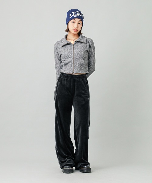 X-girl（エックスガール）の「DOUBLE ZIP UP COMPACT CARDIGAN