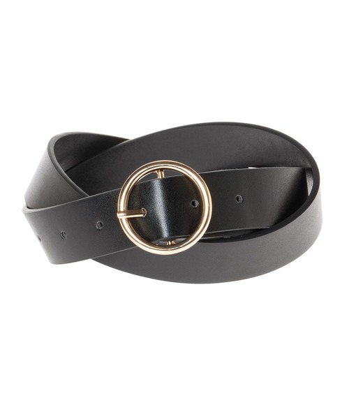 INGNI(イング)の「リングバックルベルト/A(ベルト・レディース・ブラック/ブラック系その他/ブラウン・ONE SIZE)」の1枚目の写真