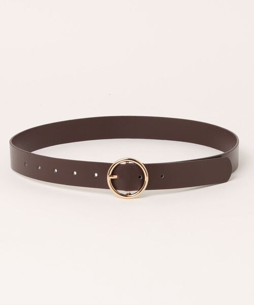 INGNI(イング)の「リングバックルベルト/A(ベルト・レディース・ブラック/ブラック系その他/ブラウン・ONE SIZE)」の7枚目の写真