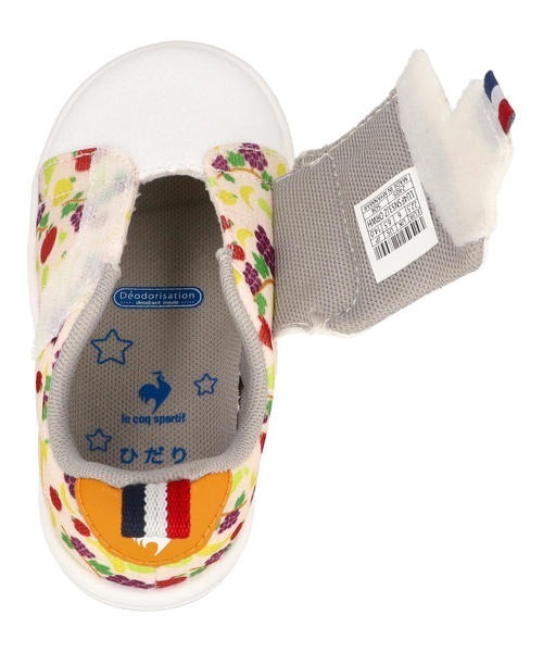 le coq sportif(ルコックスポルティフ)の「le coq sportif ルコックスポルティフ LA ROLAND 2 F ART【脱ぎ履き簡単/軽量】ベビーシューズ ワンベルト(ラローラン2FART)(スニーカー・キッズ・オレンジ系その他・14.0cm/15.0cm/16.0cm/13.0cm)」の4枚目の写真