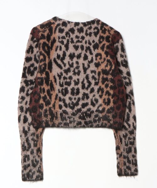 ALLSAINTS（オールセインツ）の「WICK LEOPARD JACQUARD CROPPED CARDIGAN | WICK レオパード ジャカード クロップド カーディガン（カーディガン/ボレロ・レディース・レオパード・S/M/XS）」の7枚目の写真