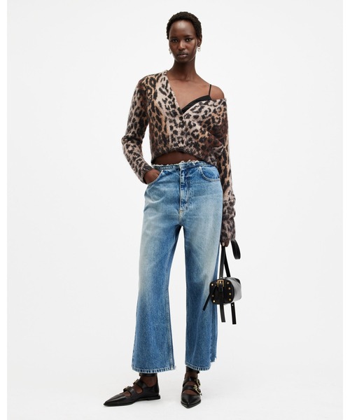 ALLSAINTS（オールセインツ）の「WICK LEOPARD JACQUARD CROPPED CARDIGAN | WICK レオパード ジャカード クロップド カーディガン（カーディガン/ボレロ・レディース・レオパード・S/M/XS）」の3枚目の写真