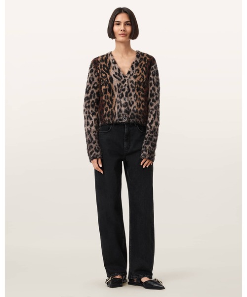 ALLSAINTS（オールセインツ）の「WICK LEOPARD JACQUARD CROPPED CARDIGAN | WICK レオパード ジャカード クロップド カーディガン（カーディガン/ボレロ・レディース・レオパード・S/M/XS）」の14枚目の写真