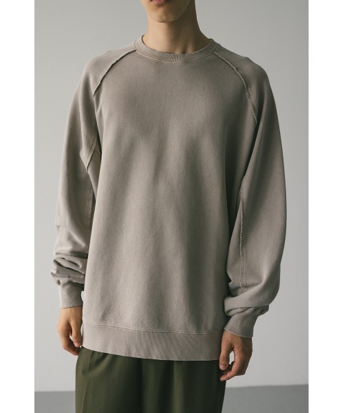 color at against クルーネックスウェット ピグメントブラックL ピグメントクルーネックスウェット（スウェット）｜STYLEMIXER