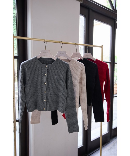トップス herlipto Essential Cable Knit Set Essential Classic Cable Knit Set